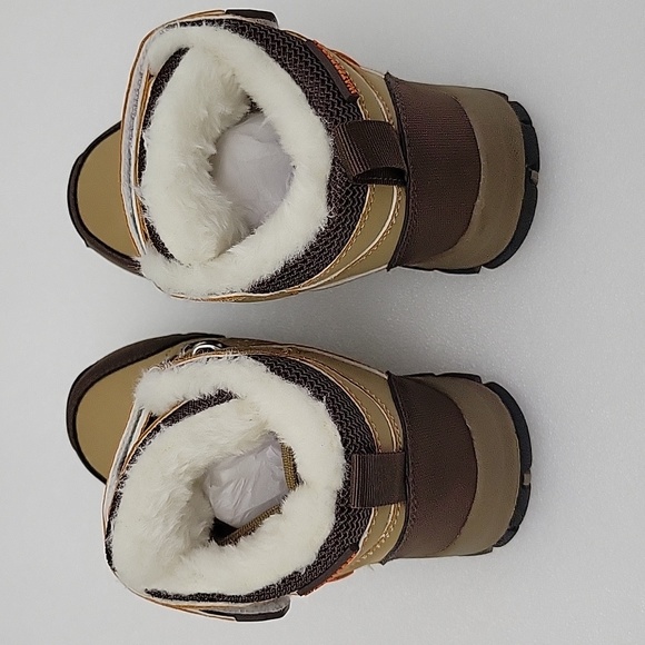 Kids Warm Snow Boots Outdoor Insulated Fur Lined Waterproof Ankle Shoes - Picture 7 of 11